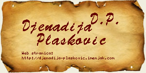 Đenadija Plasković vizit kartica